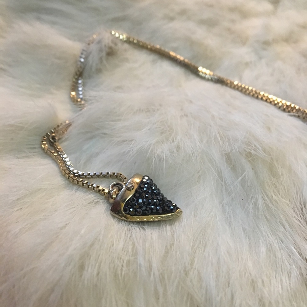 HENRI BENDEL long sharktooth layering necklace